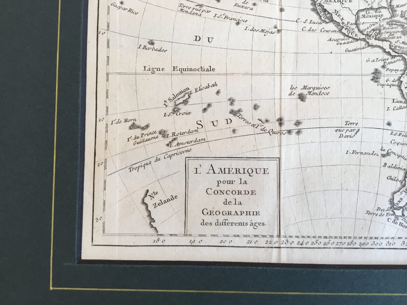 New Zealand Tasman charting . America. Lattre 1785 original Carousel 2
