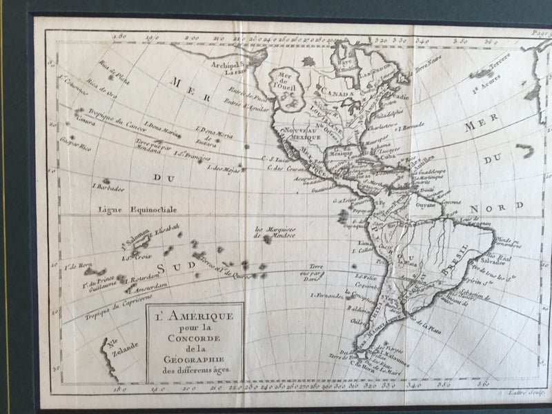 New Zealand Tasman charting . America. Lattre 1785 original Carousel 3