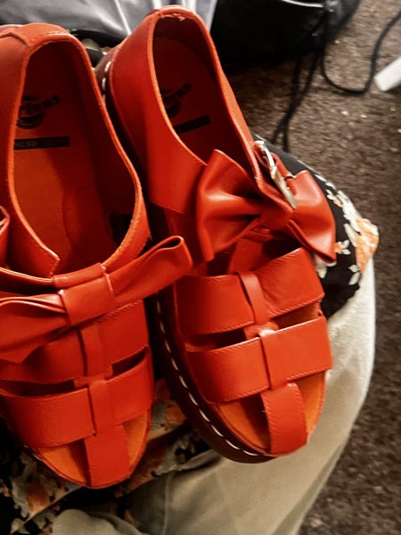 Dr.Martens sandals x AGYNESS DEYN AGGY BOW UK 7 Orange62863847855491112