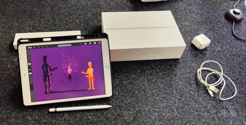 iPad 7gen 10.2" Wifi 128G+ Apple pencil 1 ( Artist's choice )62931720221954118