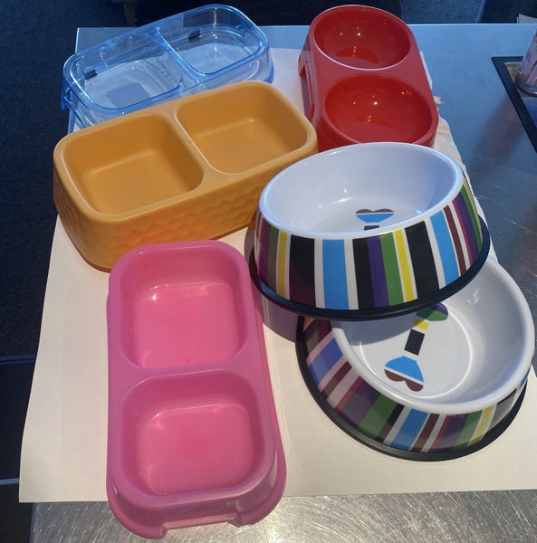 6x assorted dog or pet bowls (used once for Paw Patrol party) Carousel 1
