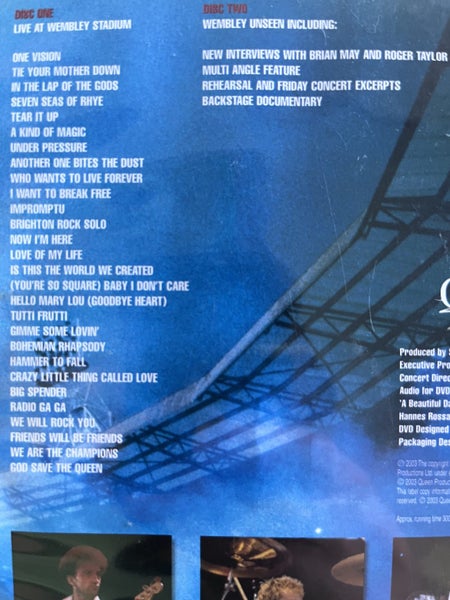 QUEEN - Live at Wembley - Queen DVD Carousel 2