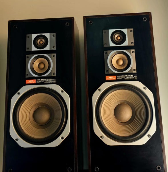 Akai SW-T99 Vintage 3-Way Speakers Made in Japan Allworks including tweeters !62863868657923111