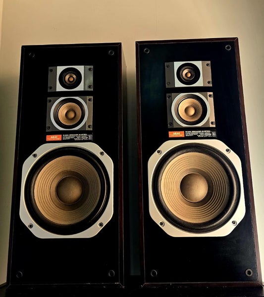 Akai SW-T99 Vintage 3-Way Speakers Made in Japan Allworks including tweeters !62863868657923113