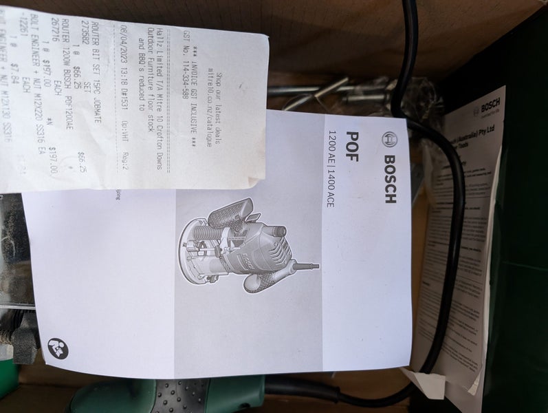 As new BOSCH 1200W Router Carousel 3