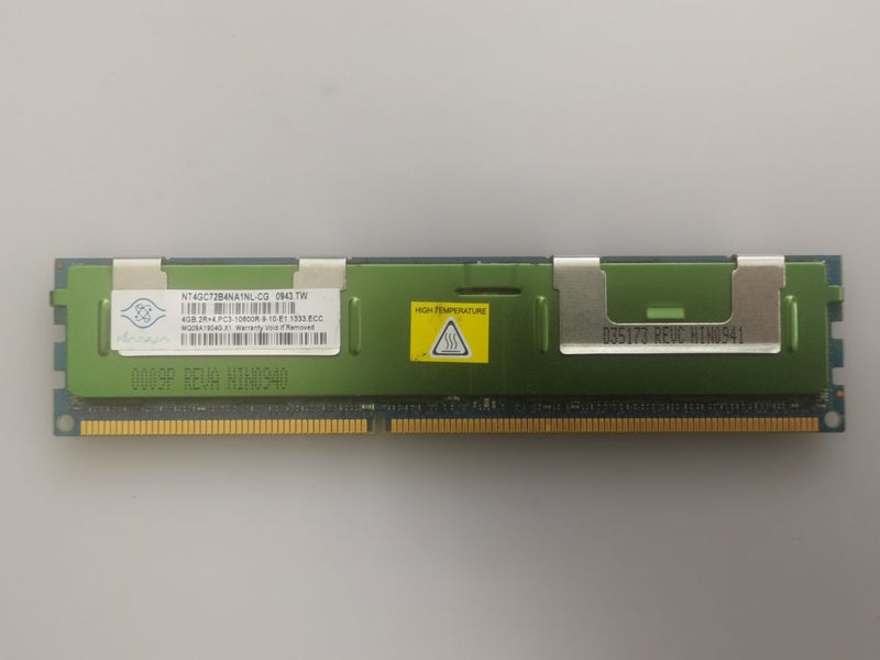 Ram 4GB DDR3 1333Mhz Nanya NT4GC72B4NA1NL-CG RDIMM PC3-10600 ECC Carousel 1