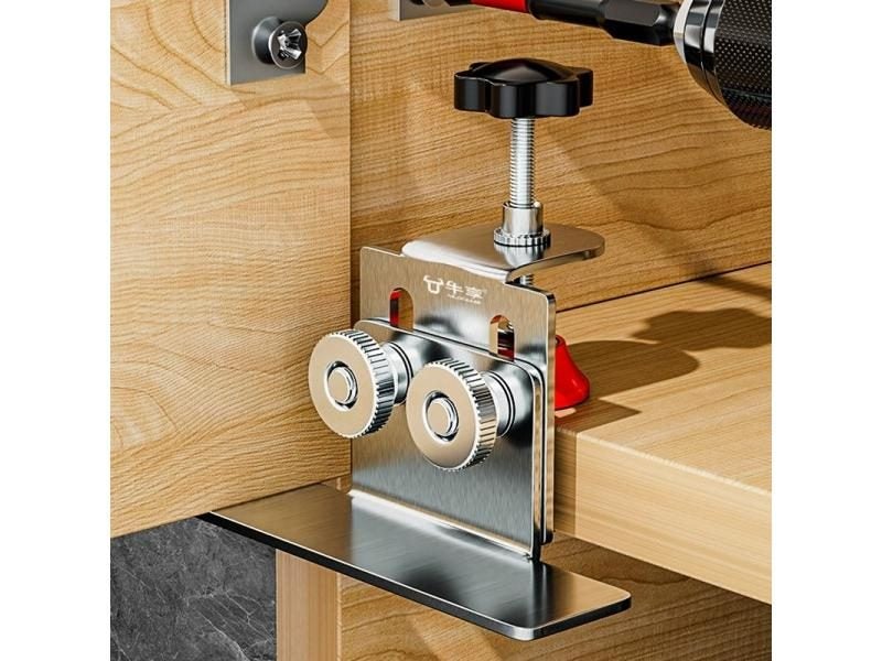 Stainless Steel Cabinet Door Mounting Jig Bracket Fixture Carousel 1