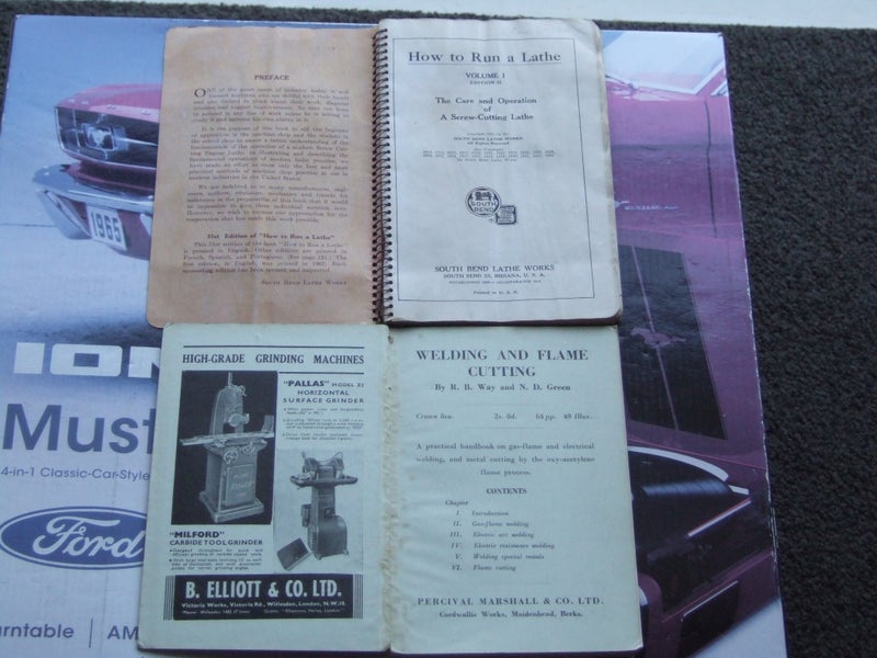 How To Run A Lathe + Grinding, lapping & honing - 2 books Carousel 2