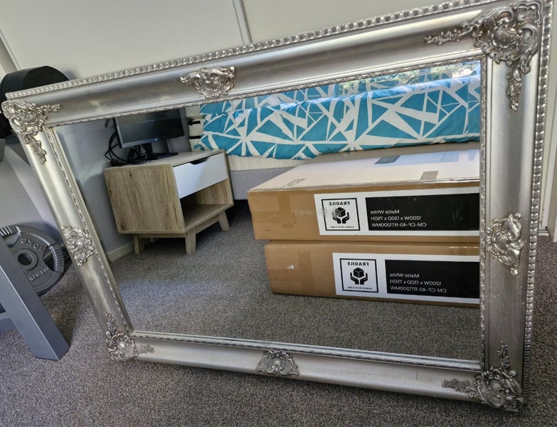 Ornate beveled mirror - silver62864727220994111