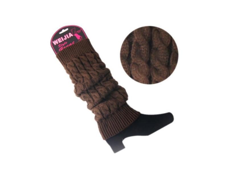 Womens Winter Knitted Leg Warmers Carousel 1