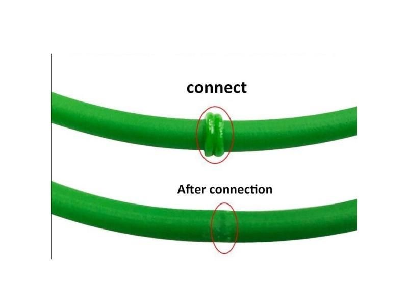 1-5Meters Round PU Green Rough Surface Conveyor Drive Belt Dia1.5mm-12mm For Carousel 1
