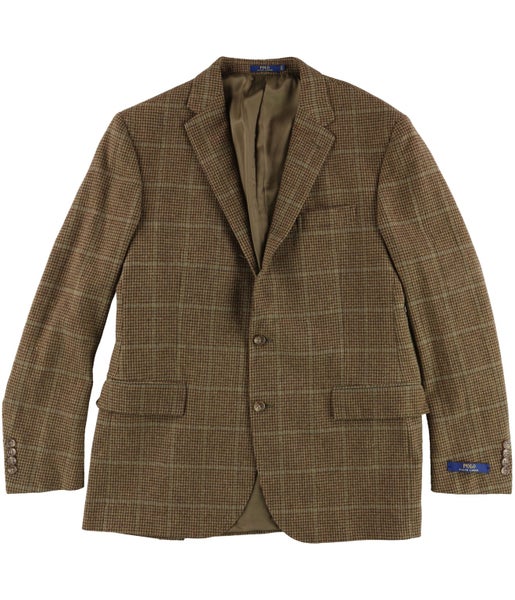 Ralph Lauren Mens Houndstooth Two Button Blazer Jacket, NWT Carousel 1
