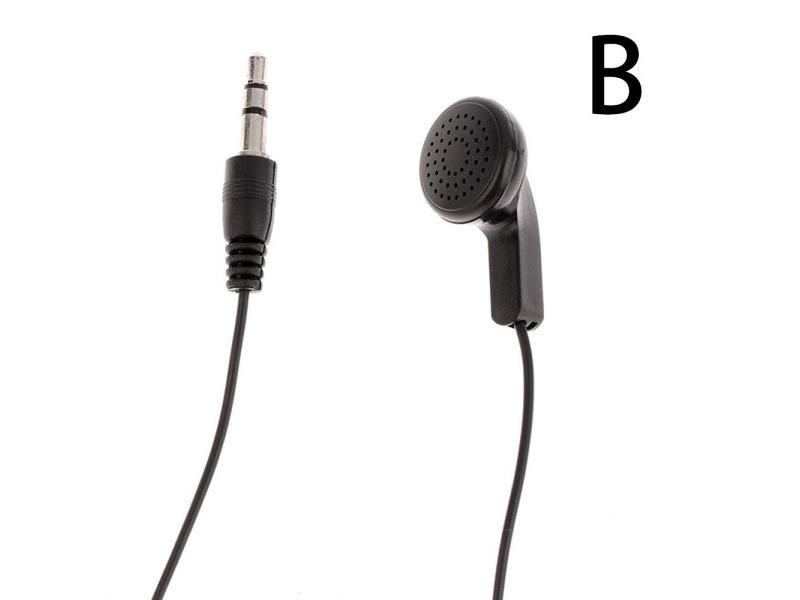 3.5mm Headphone Jack Single Side Earphone Ear Buds For One Ear Stereo To Mono Carousel 1