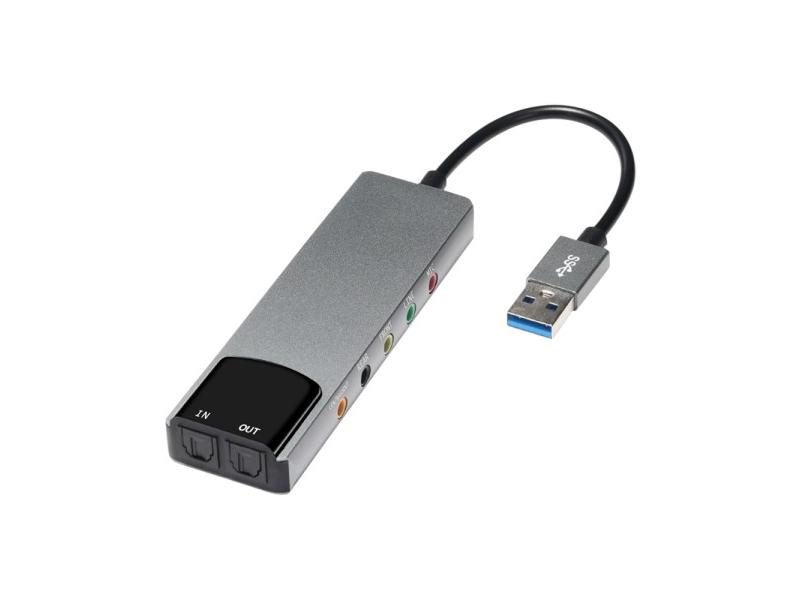 External USB Sound Card AC-3 DTS Headphone Adapter 7.1 5.1 Channel Soundcard Carousel 1