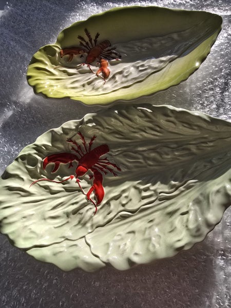 Vintage Carlton Ware Lobster Leaf Dishes62854316488193114