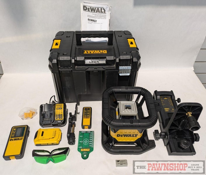 DEWALT Rotating Laser Kit Green Beam 18v 2Ah in Case ~ RRP $2102 Carousel 1