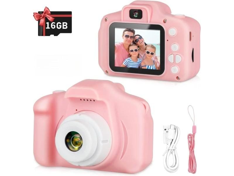 X2 Children Camera 32G Mini Digital Vintage Cam Educational Toys Kids HD Video Carousel 1