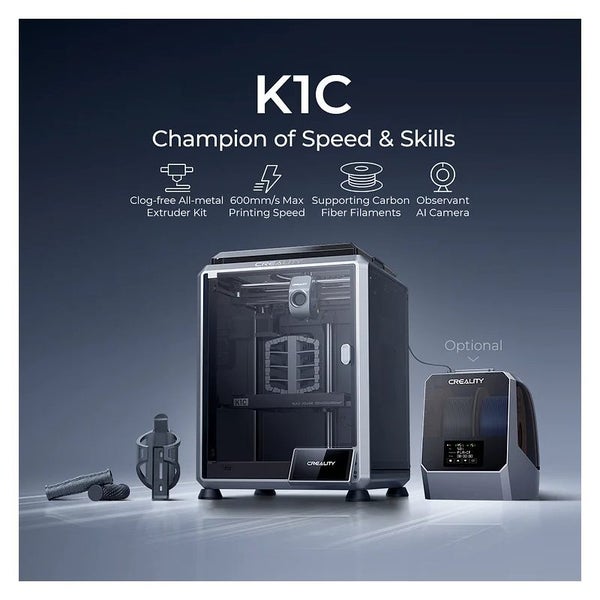 Creality K1C 3D Printer, AI Camera, Direct Extruder, Air purifier Carousel 1