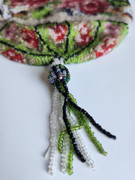 Vintage 1920s Beaded Drawstring Evening Purse62854316538370111