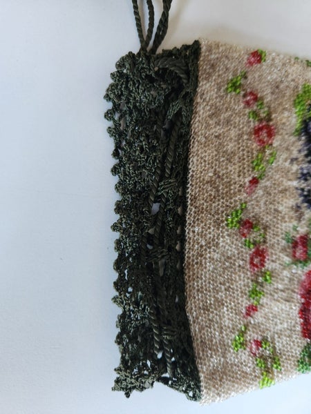 Vintage 1920s Beaded Drawstring Evening Purse62854316538370113