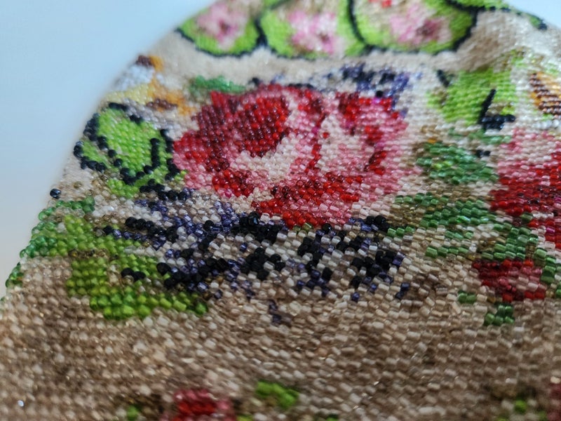 Vintage 1920s Beaded Drawstring Evening Purse62854316538370114