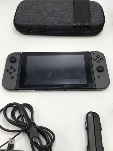 * Grey Nintendo Switch V2 Console w/ Case! * Carousel 2
