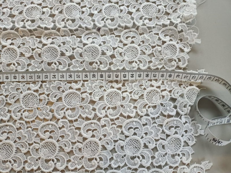 Piece of White Lace Fabric Carousel 5