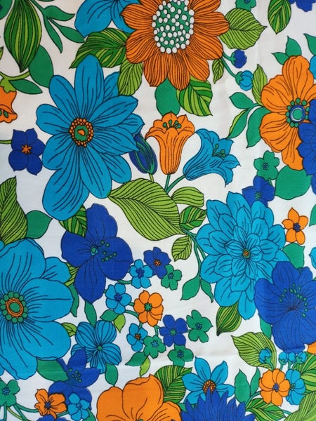Piece of Blue & Orange fabric Carousel 2