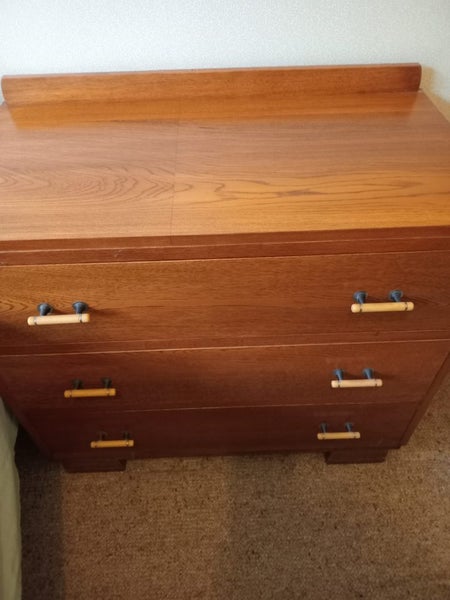 Antique Polished Oak Bed and Draw Set62854316544001112