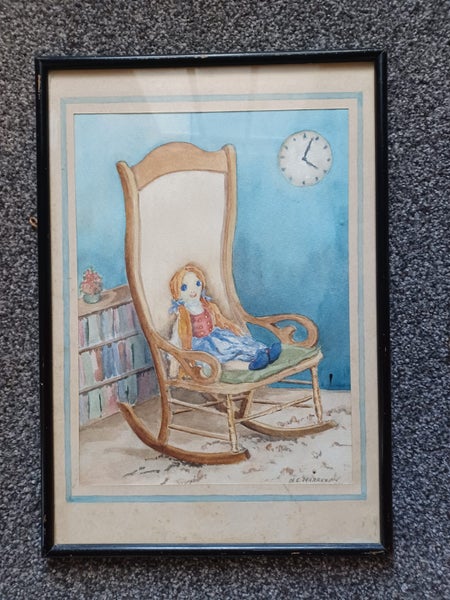 *** Framed Original Watercolour 'Looby Loo' by N.E. Harrex - NEW STOCK ***62854316637698111