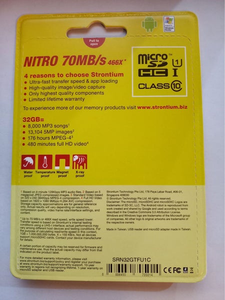 Strontium Nitro 32GB micro SD card with SD adaptor and USB reader Carousel 2