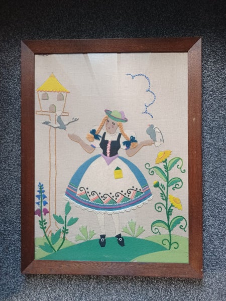 *** Framed Large Embroidered & Fabric Artwork - NEW STOCK ***628543166442261110