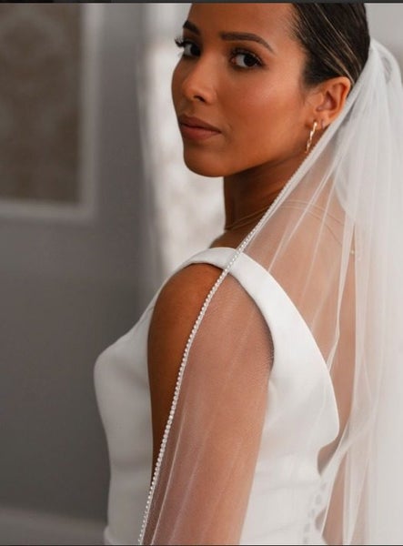 Wedding Dress and Veil (Stella York 7083)62933724435459112