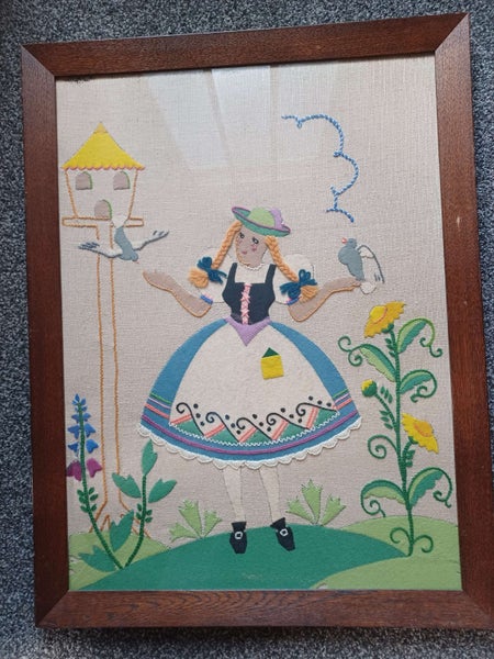 *** Framed Large Embroidered & Fabric Artwork - NEW STOCK ***62854316644226111