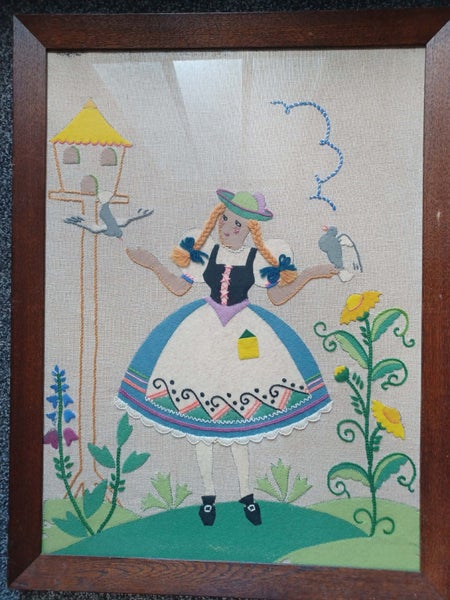 *** Framed Large Embroidered & Fabric Artwork - NEW STOCK ***62854316644226114