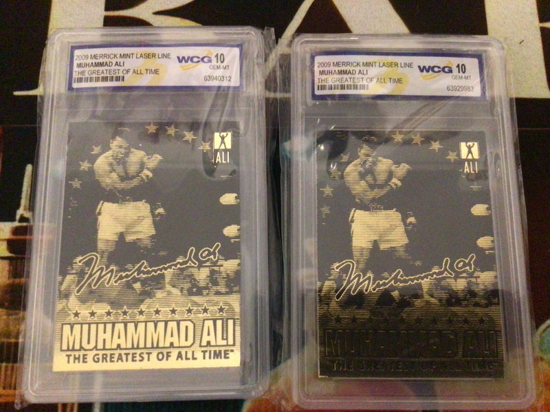 2009 MUHAMMAD ALI MINT LASER WCG 10 GEM-MT GRADED CARD628543118732811129