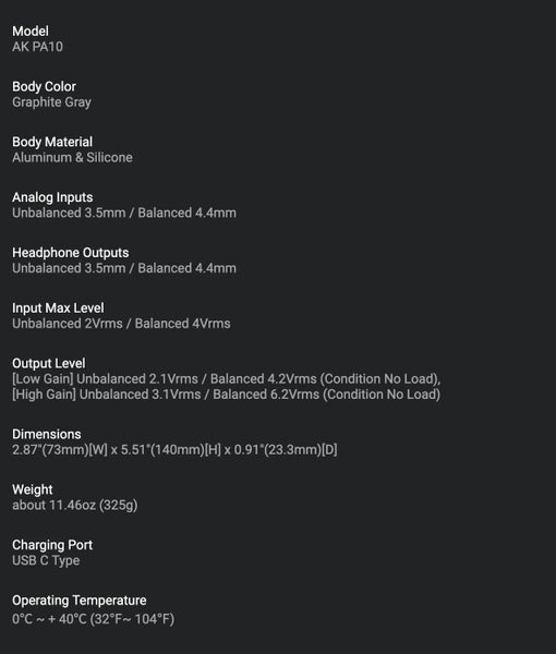 Astell&Kern A&ultima AK PA10 Amp Amplifier Portable Class-A Headphone AMP New Carousel 12