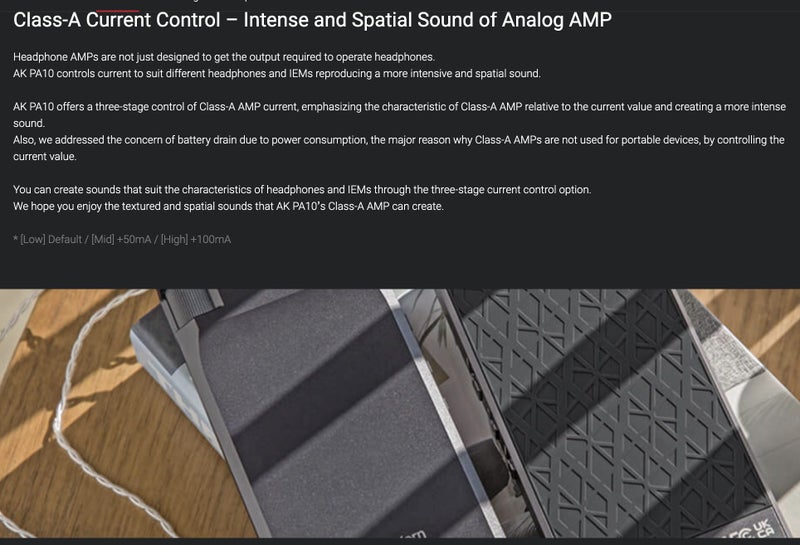 Astell&Kern A&ultima AK PA10 Amp Amplifier Portable Class-A Headphone AMP New Carousel 1