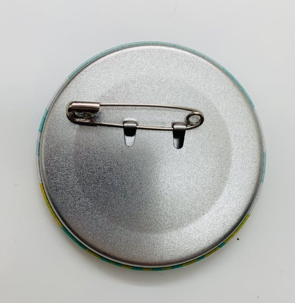 Shiny badge - 58mm -tinplate base - Spring Carousel 3