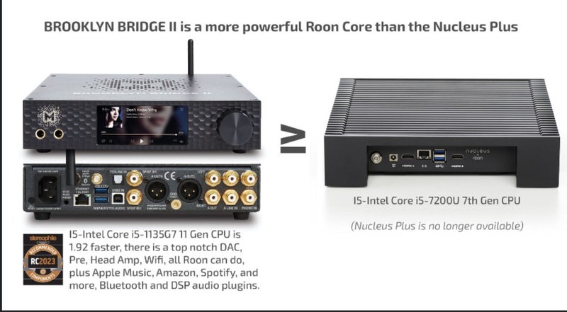 Brooklyn Bridge II ROON CORE 4TB DAC Digital Player Wireless Brand New Carousel 2