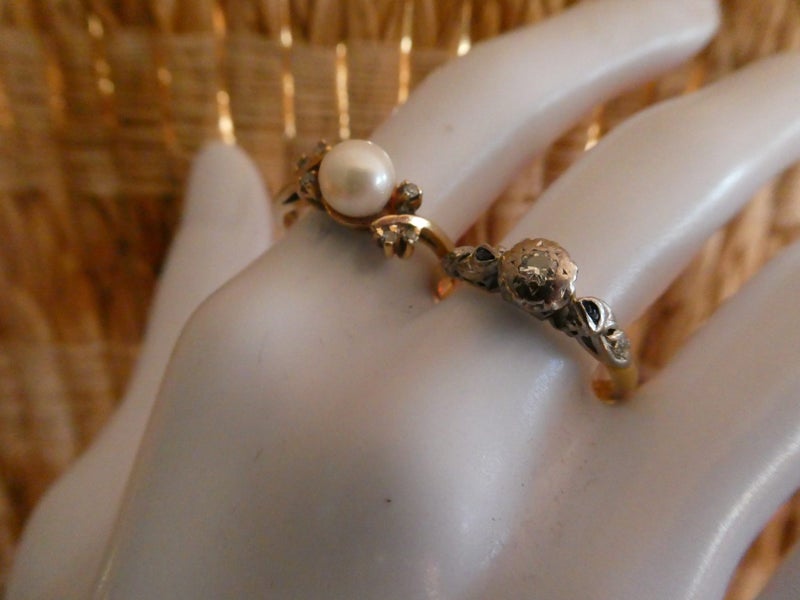Vintage Pearl/Diamond Ring Carousel 11