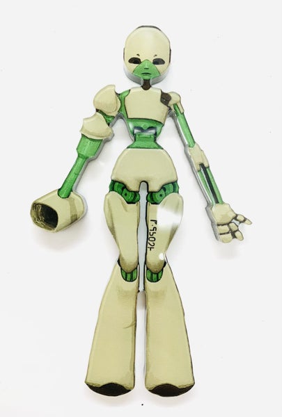 Acrylic thick - 10cm - tracking eyes Carousel 1