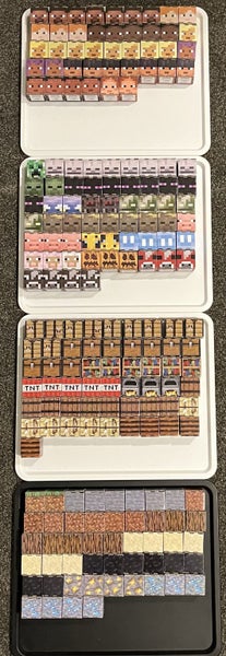 Minecraft Cubeez full set plus extras of 100+ Carousel 1