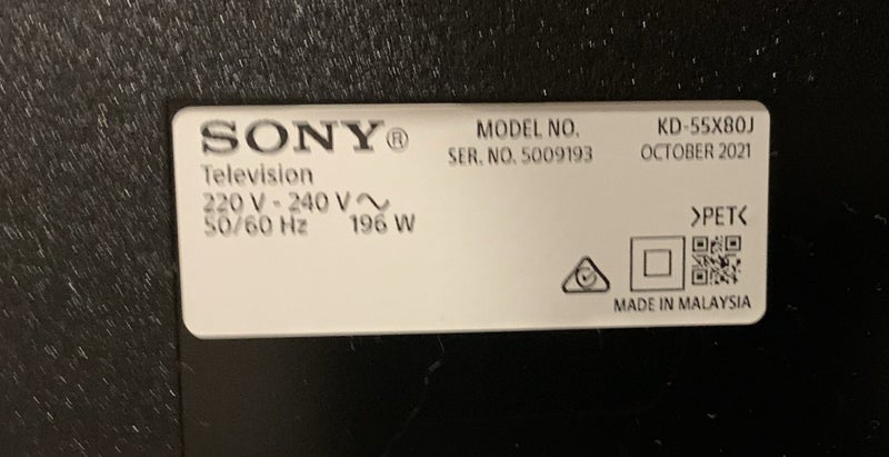 55” Sony 4K Ultra HD Smart TV - Model KD-55X80J Carousel 2