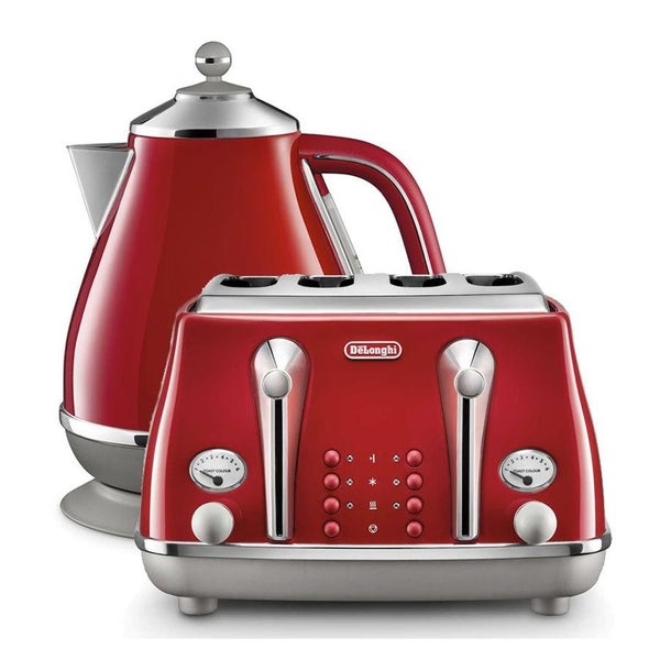 Delonghi Icona Capitals 4 Slice Toaster and 1.7L Kettle Set - Carousel 1