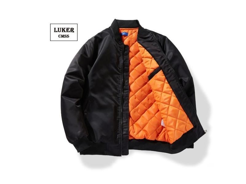 LUKER CMSS Mens Pilot Jackets Cotton Padded Army Bomber Jacket Coat Autumn Carousel 1