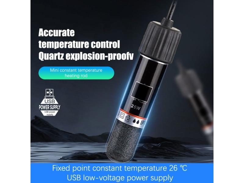 USB Mini Aquarium Heating Rod For Small Fish Tank 26°C Constant Temperature Carousel 1