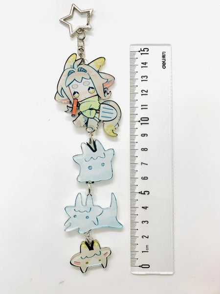 Keychain - star - double sided Carousel 3