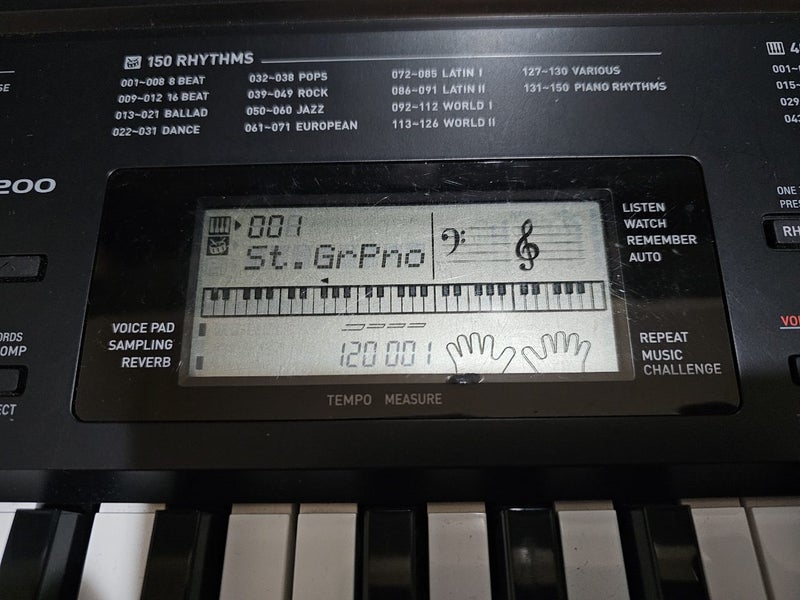 *$1 res* Casio CTK-3200 Portable Piano Keyboard (includes stand and song books) Carousel 2