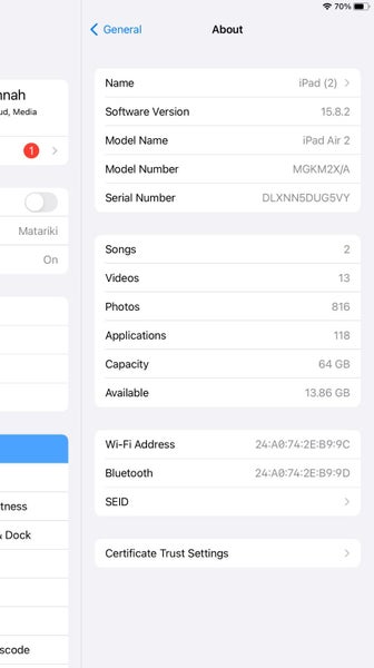 iPad Air 2 64GB - Excellent Condition Carousel 12